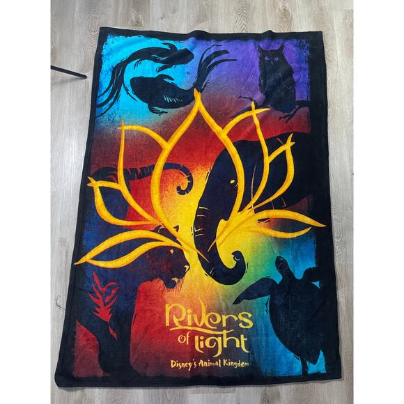 Disney Parks Rivers‎ of Fleece Throw Blanket Animal Kingdom - Picture 2 of 10